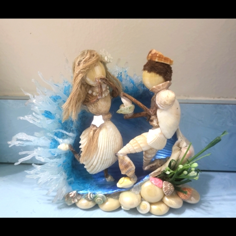 "Will you be my Sea-weet Heart?" Handmade out of real seashells